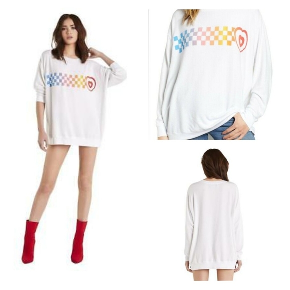 WILDFOX Baggy beach jumper "Racer Check Roadtrip" - Picture 3 of 8